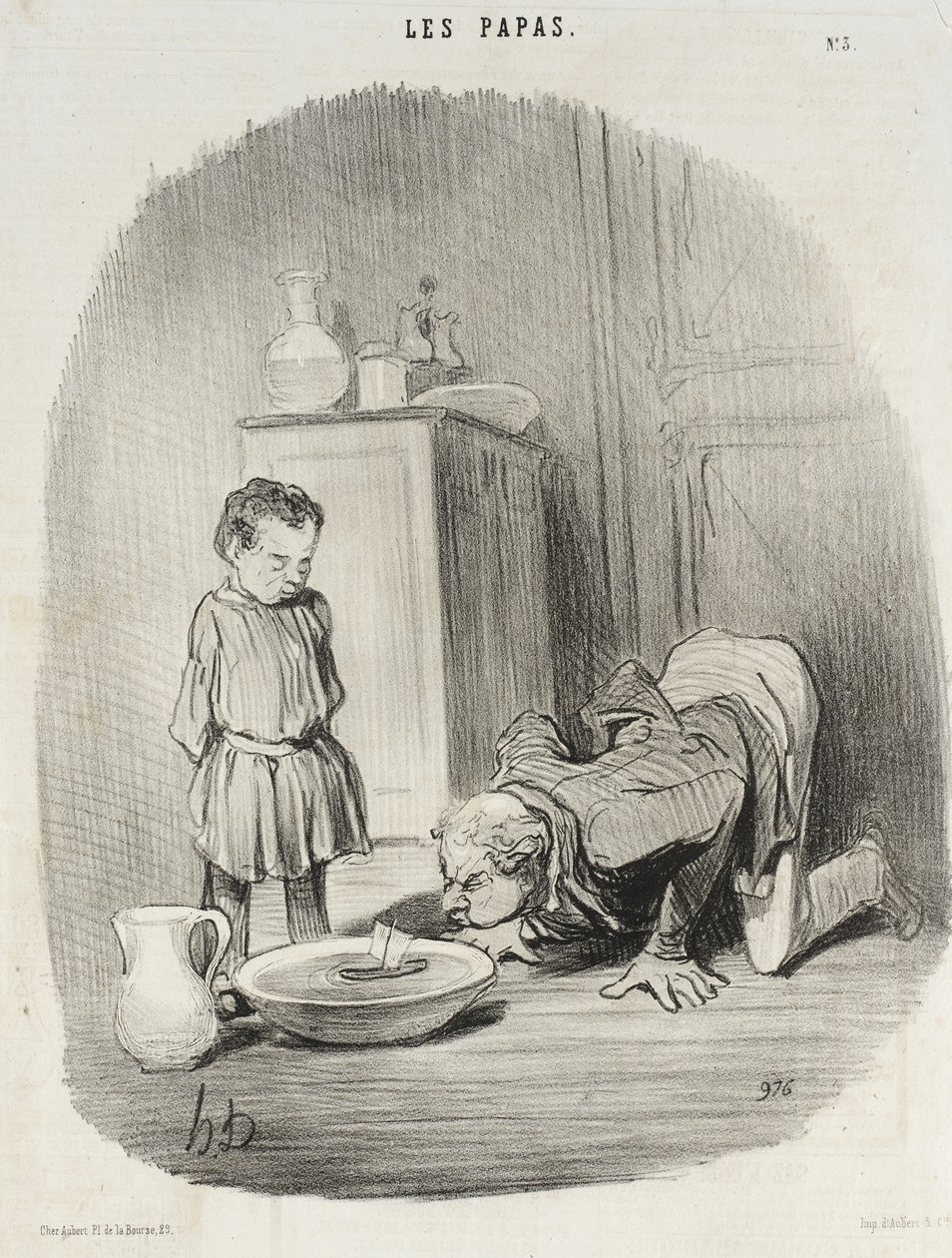 Comment on donne aux jeunes gens le goût de la navigation - Honoré Daumier
