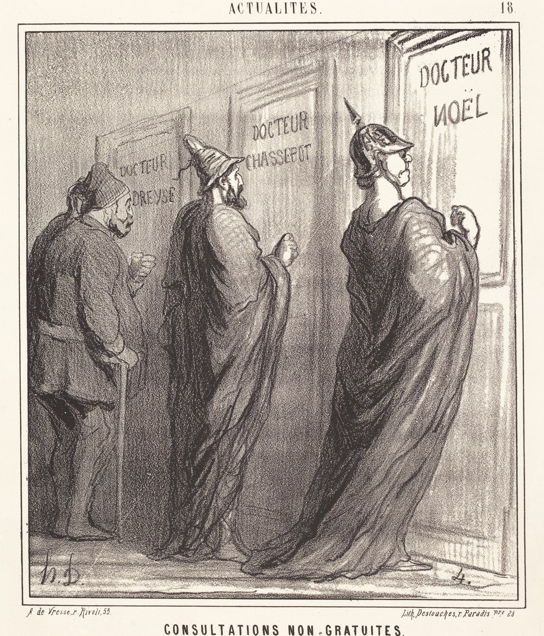 Consultations non gratuites - Honoré Daumier