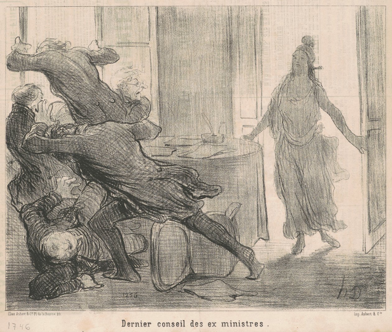 Dernier conseil des ex-ministres - Honoré Daumier