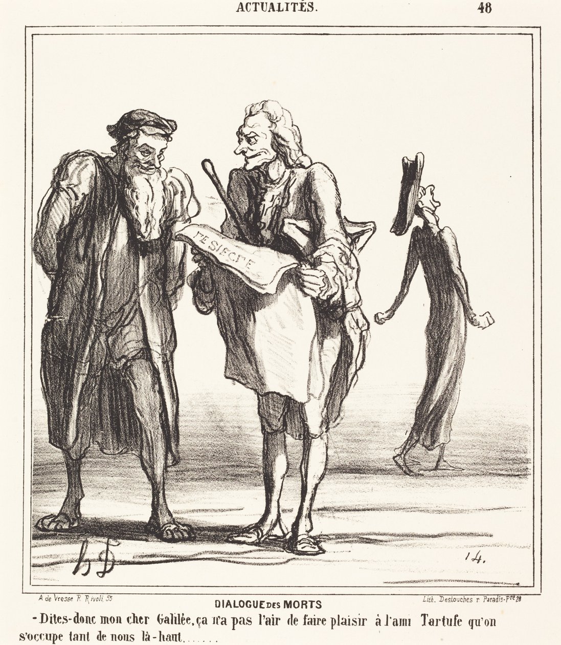 Dialogue des morts - Honoré Daumier