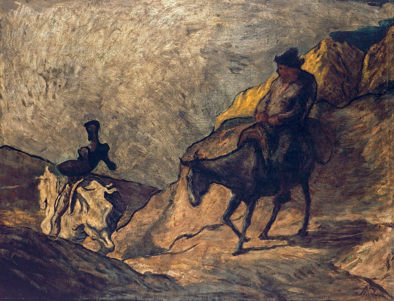 Don Quichotte et Sancho Panza - Honoré Daumier