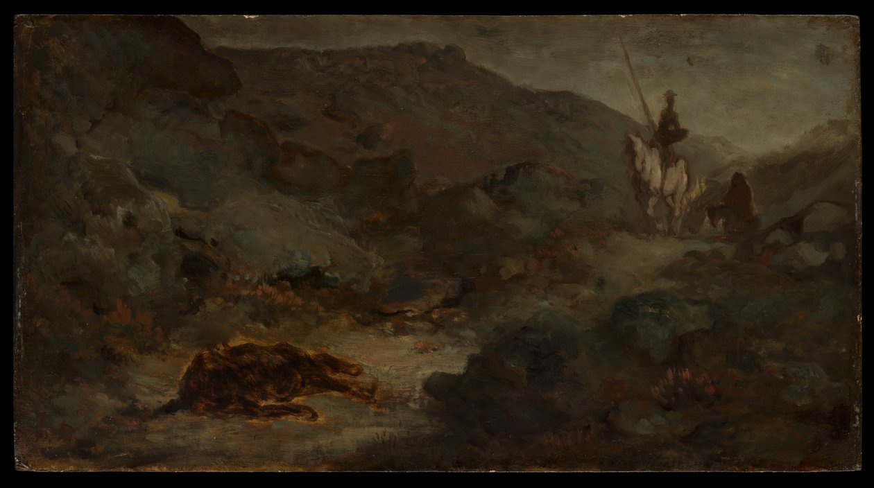 Don Quichotte et le mulet mort - Honoré Daumier