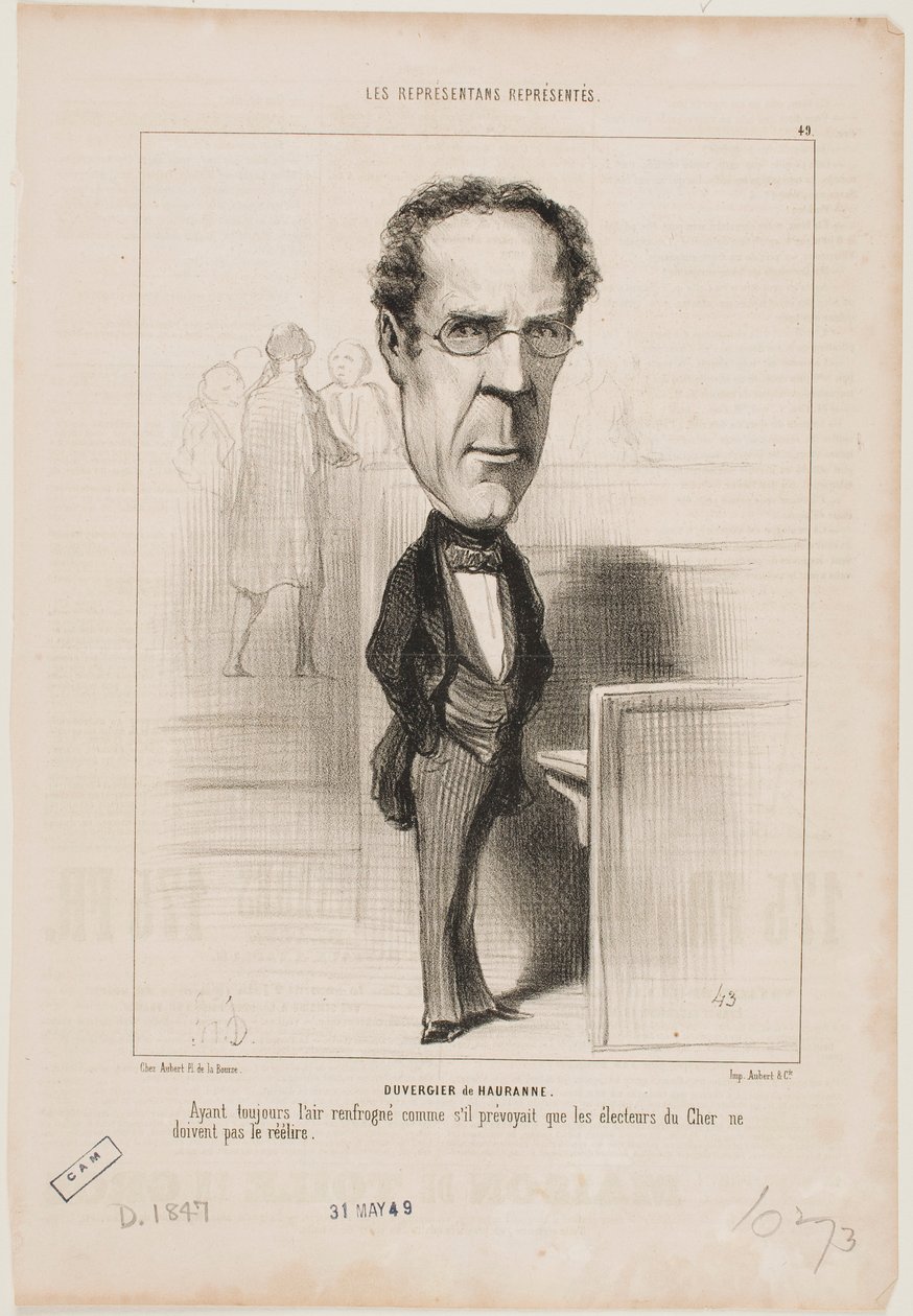 Duvergier de Hauranne - Honoré Daumier