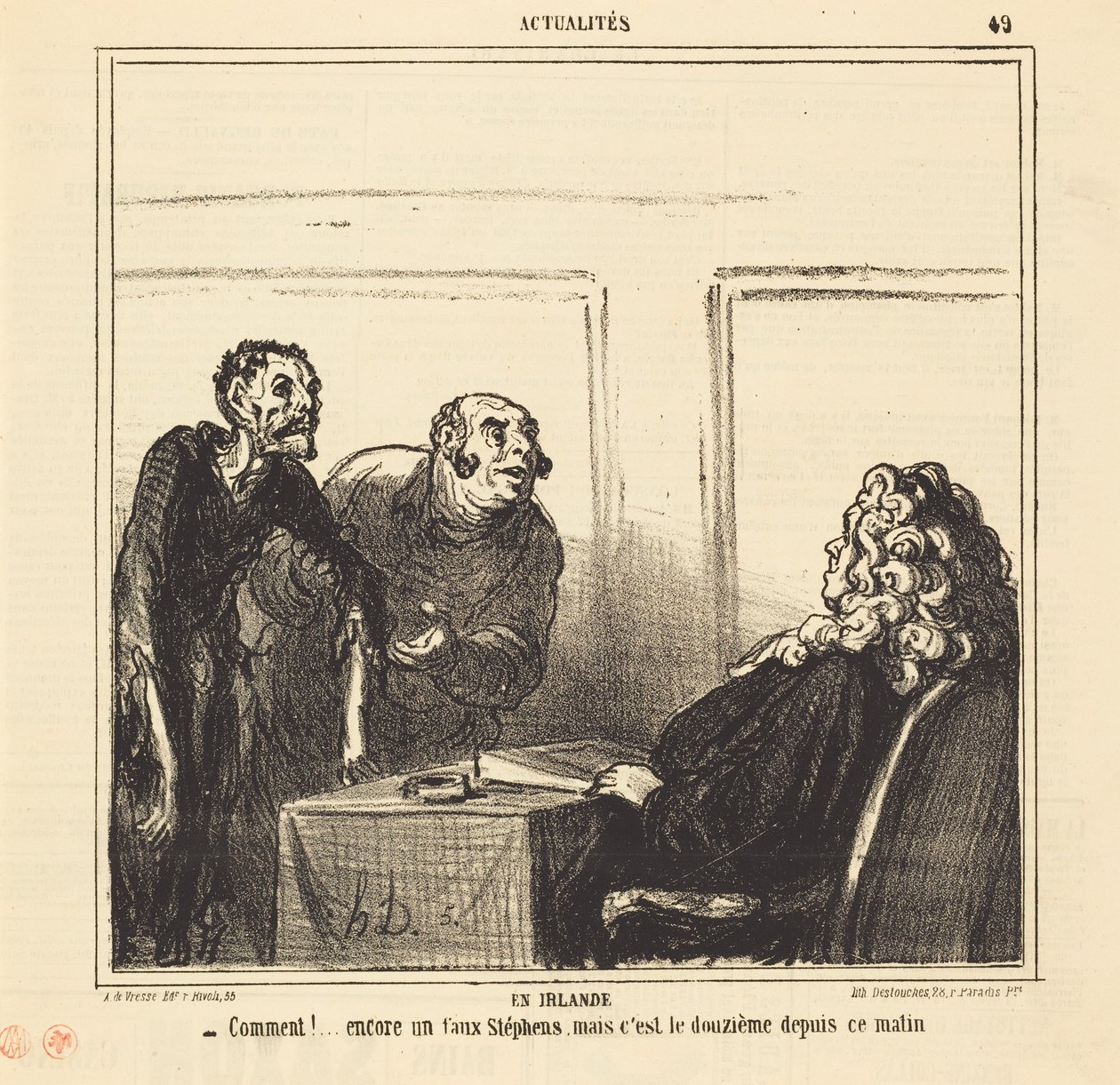 En Irlande - Honoré Daumier