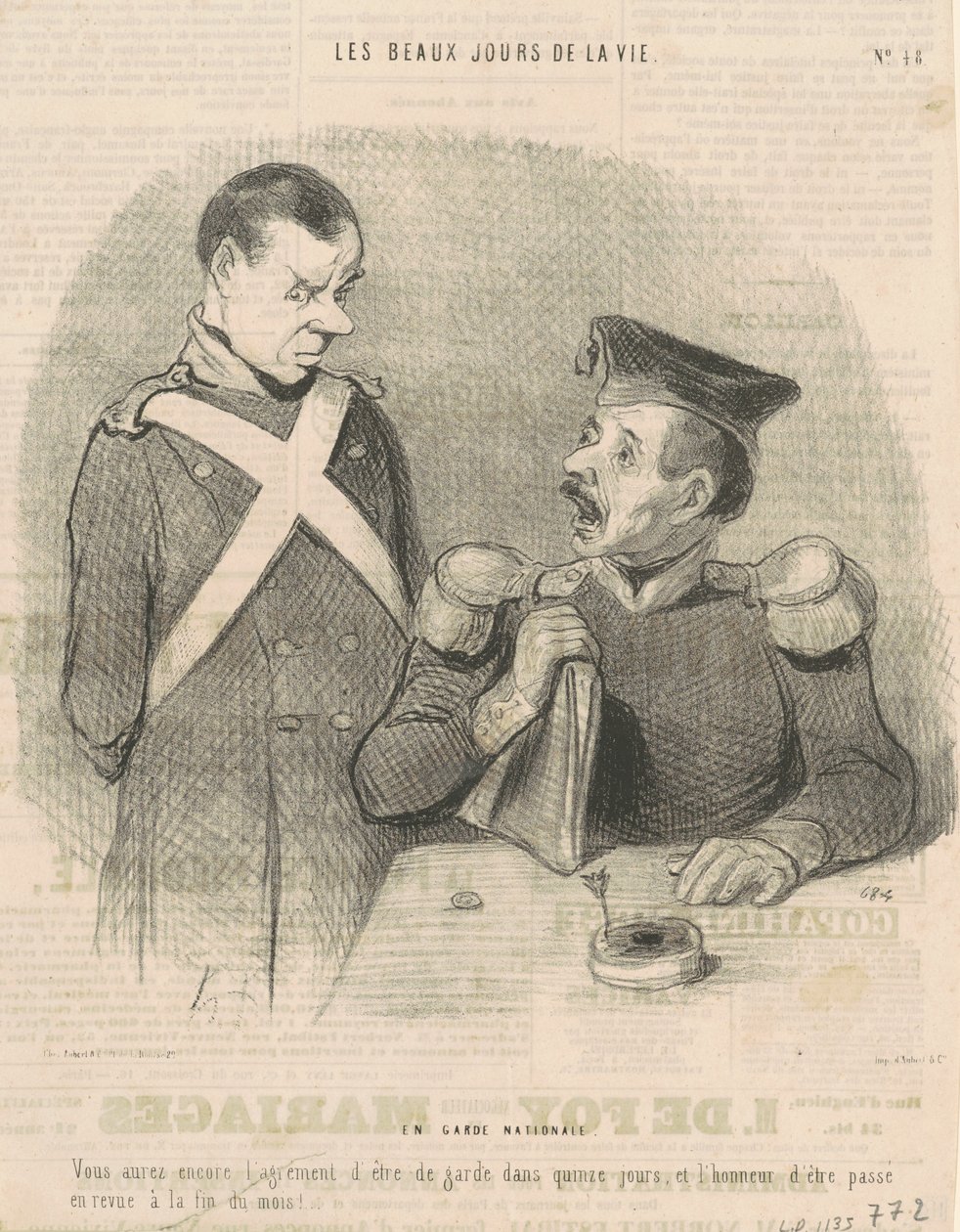 Un garde national - Honoré Daumier