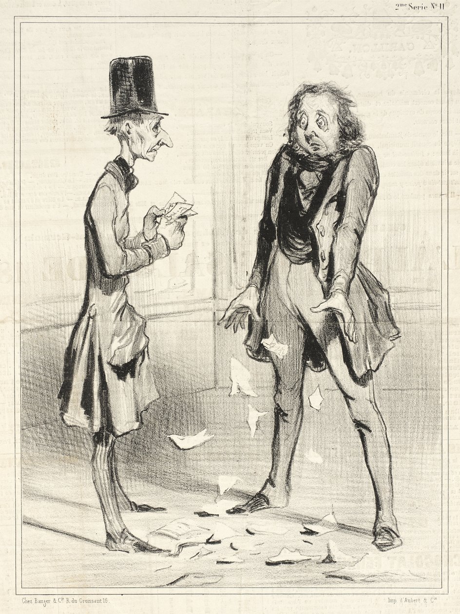 Encore mes créanciers toujours... - Honoré Daumier