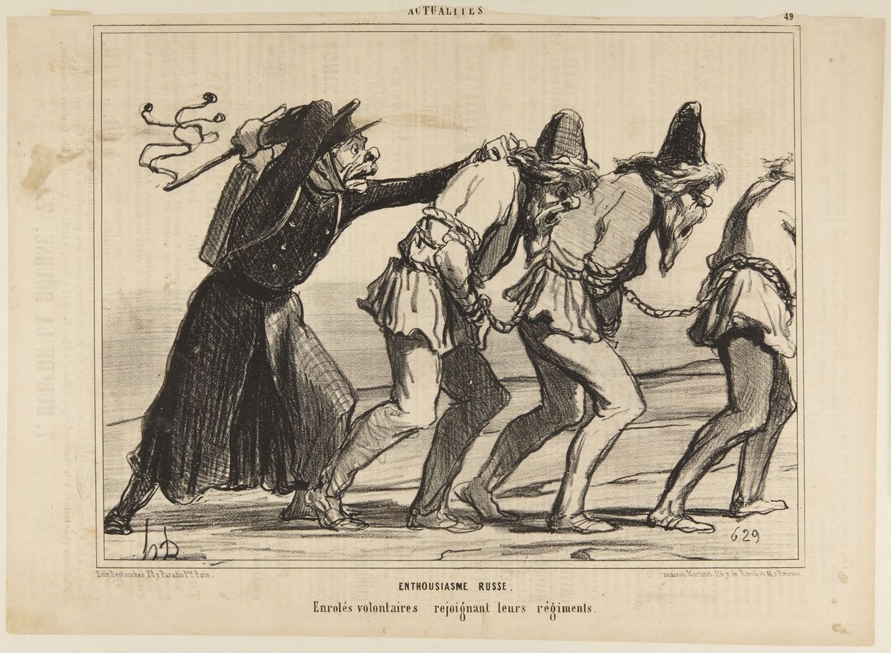 Enthousiasme russe (Russian Enthusiasm) - Honoré Daumier
