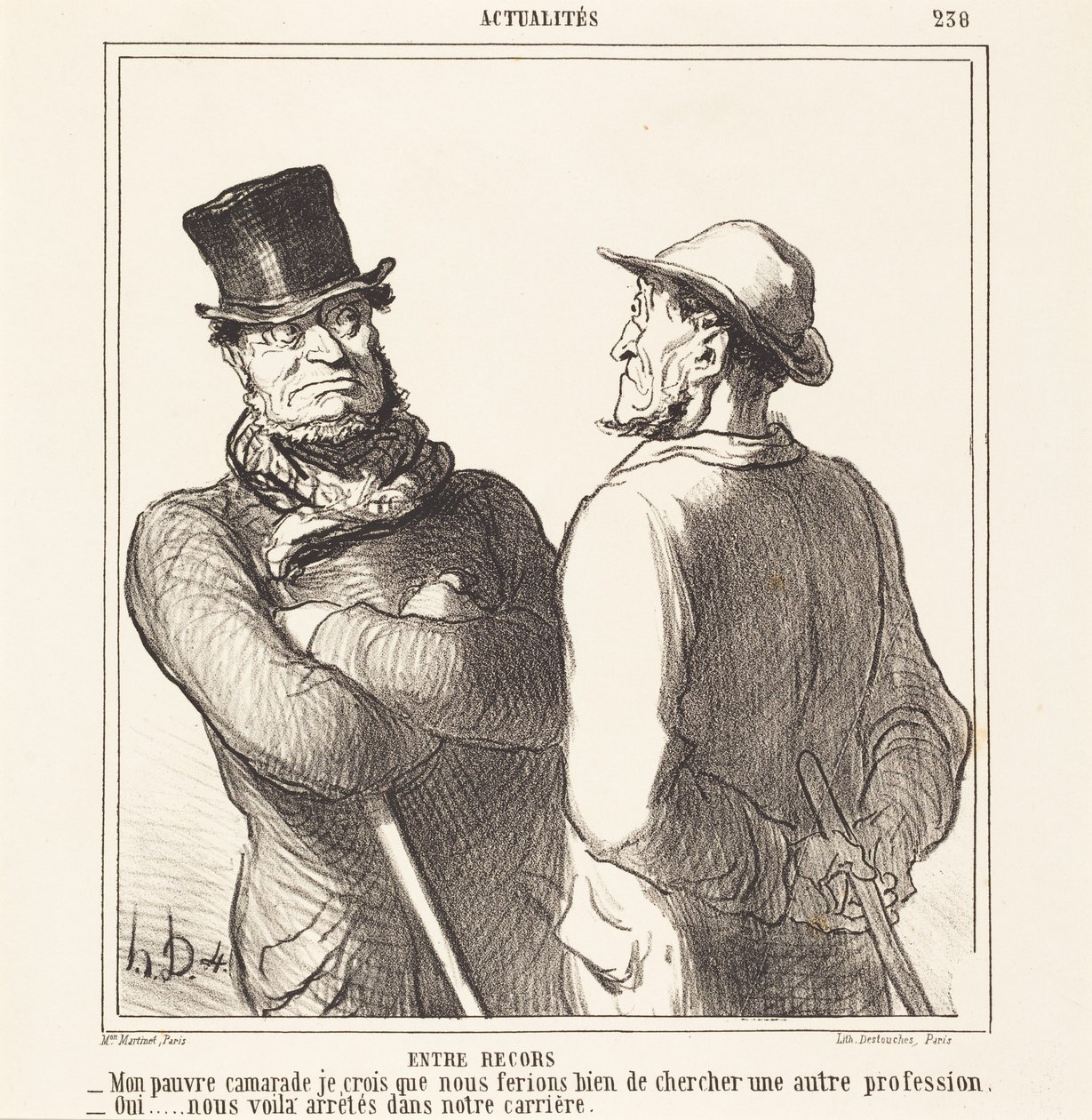 Entre recors - Honoré Daumier