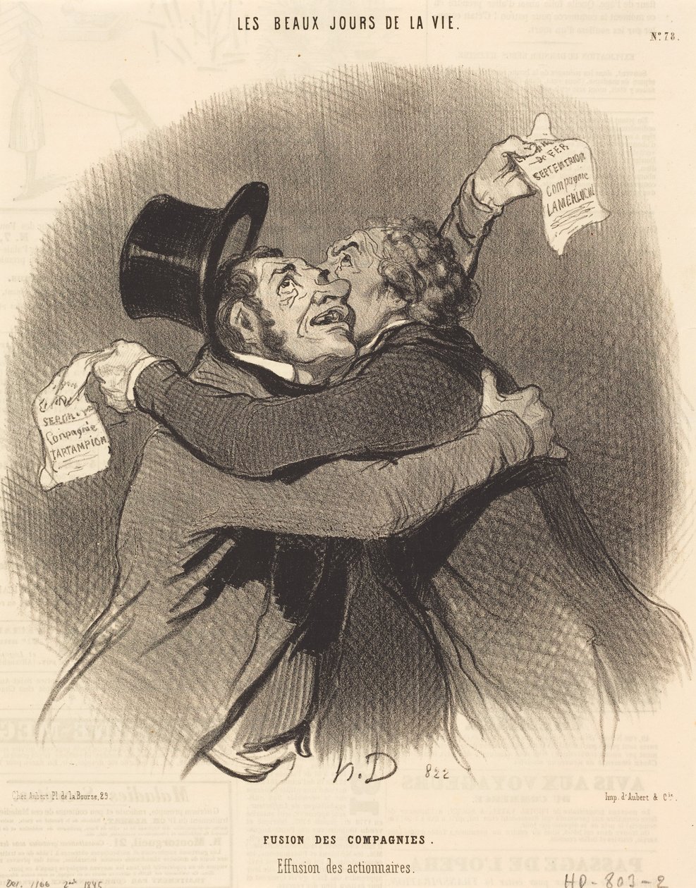 Fusion des compagnies - Honoré Daumier