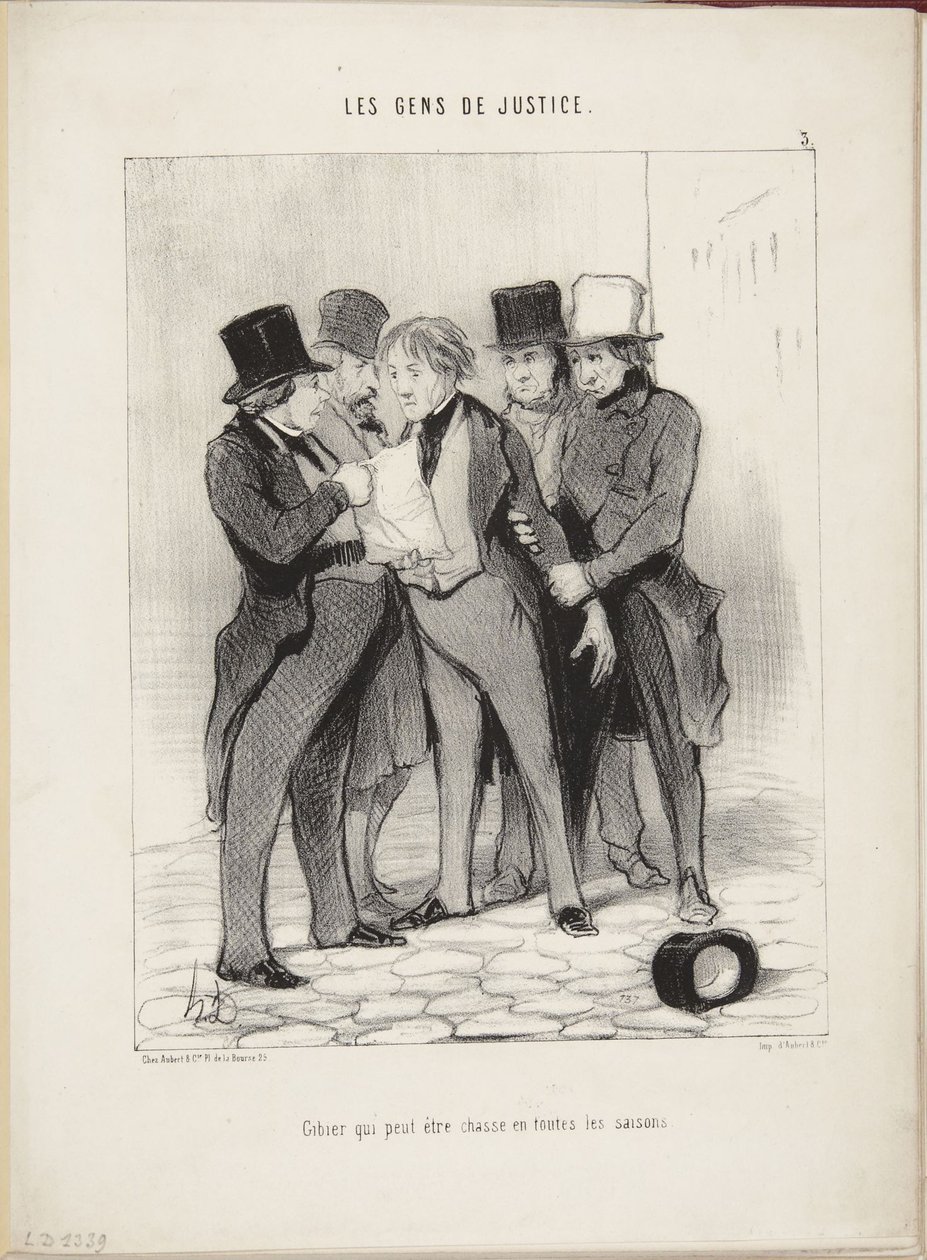 Gibier qui peut être chassé en toutes les saisons - Honoré Daumier