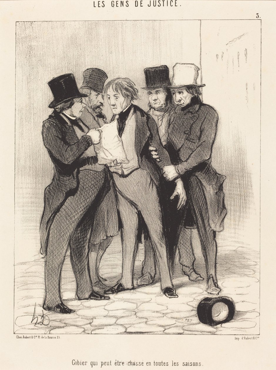 Gibier qui peut être chassé en toutes les saisons - Honoré Daumier