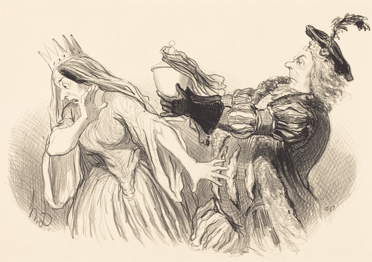 Hamlet - Honoré Daumier
