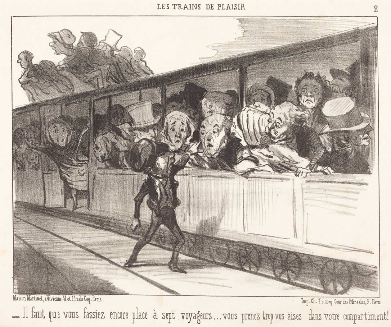 Il faut que vous fassiez encore place... - Honoré Daumier