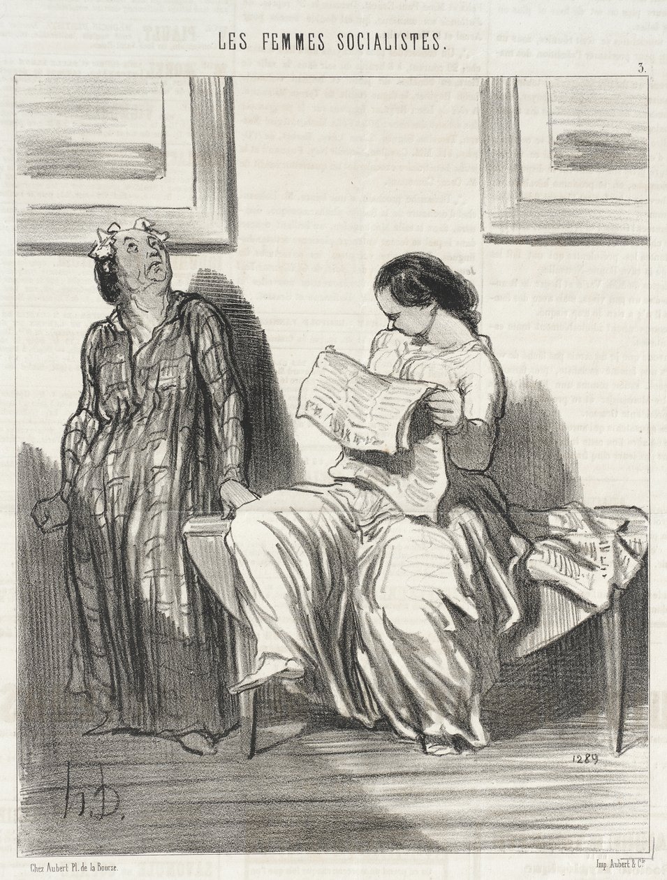 Il parait que les clubs vont être...fermés... - Honoré Daumier