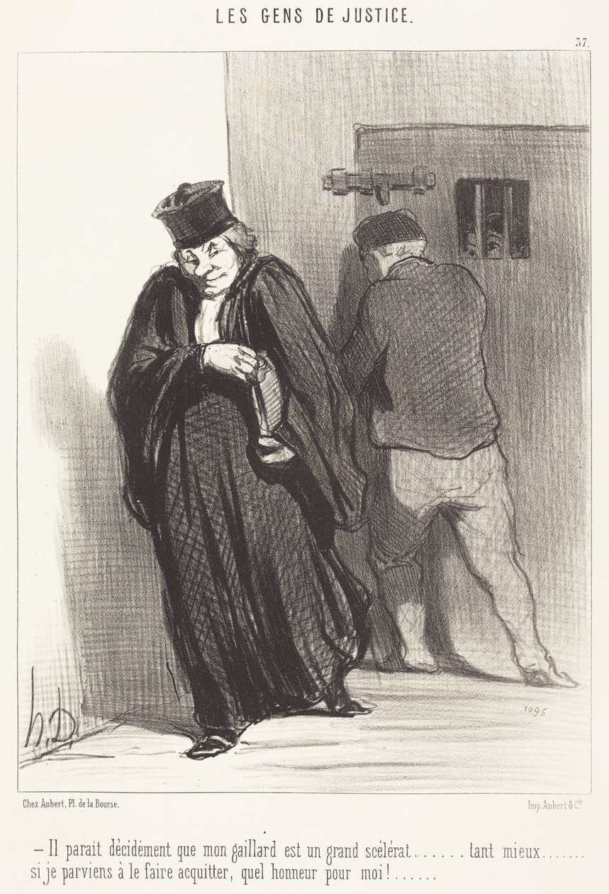 Il paraît... que mon gaillard est un grand scélérat... - Honoré Daumier