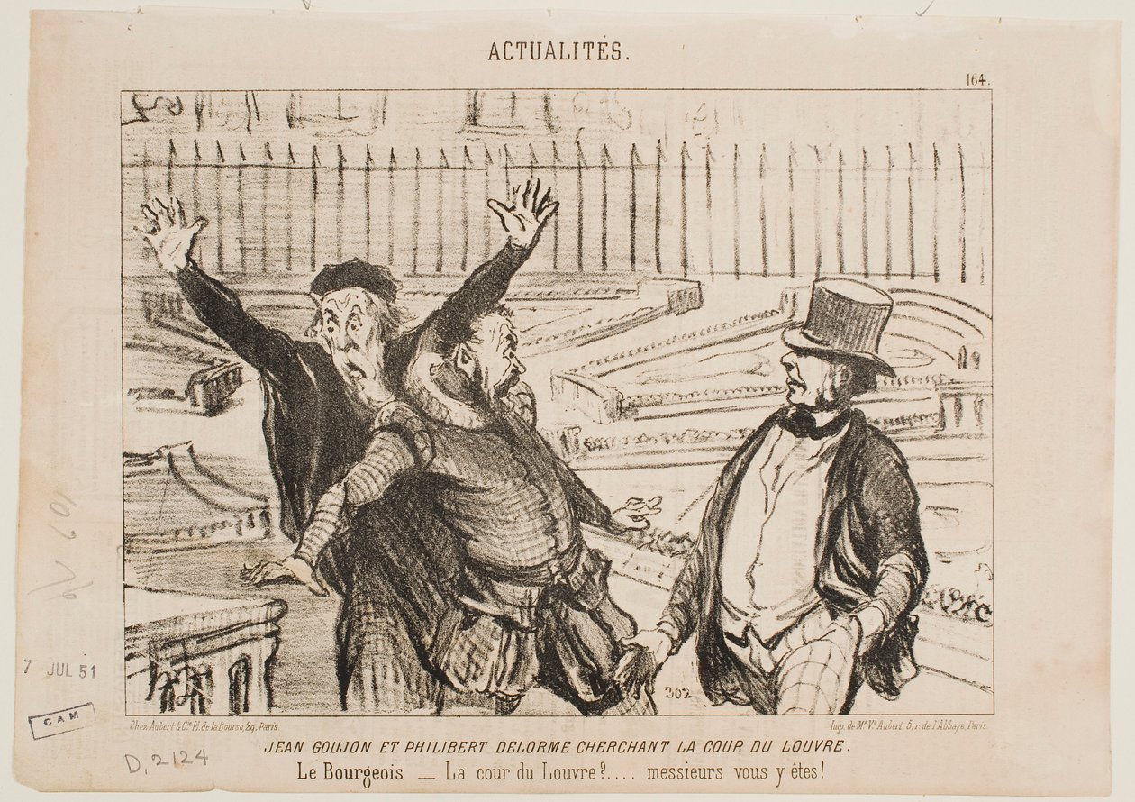 JEAN GOUJON AND PHILIBERT DELORME - Honoré Daumier