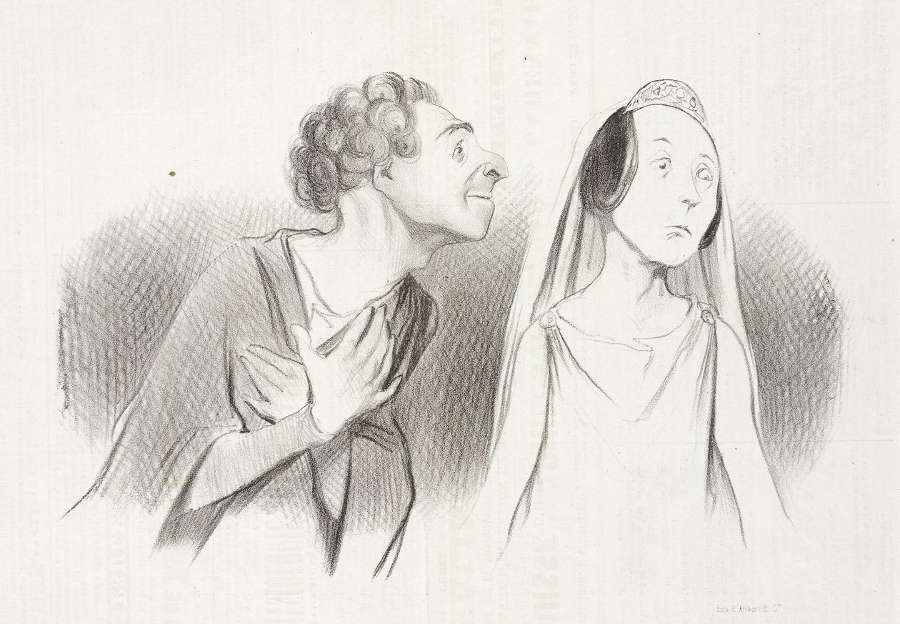 Je pars plus amoureux que...jamais... - Honoré Daumier