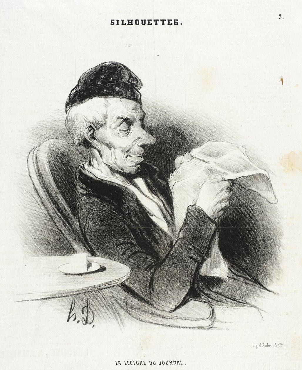 La Lecture du journal - Honoré Daumier