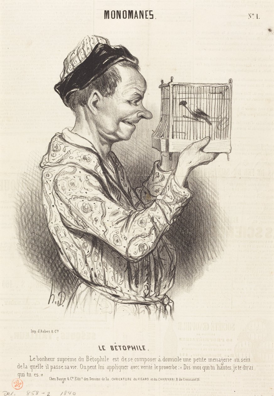 Le bétophile - Honoré Daumier