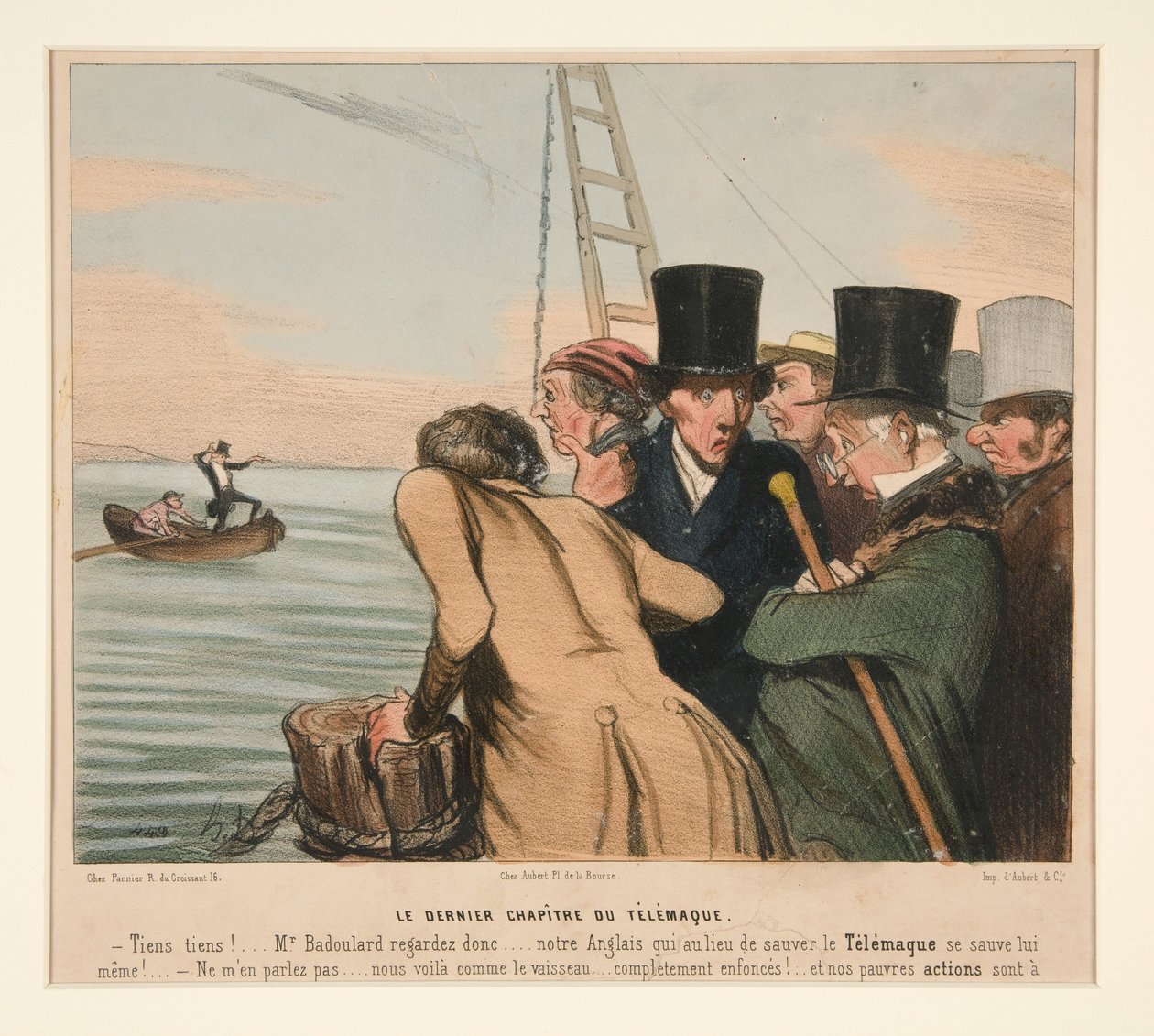 Le Dernier Chapitre du Telemaque, from La Caricature (Journal) - Honoré Daumier