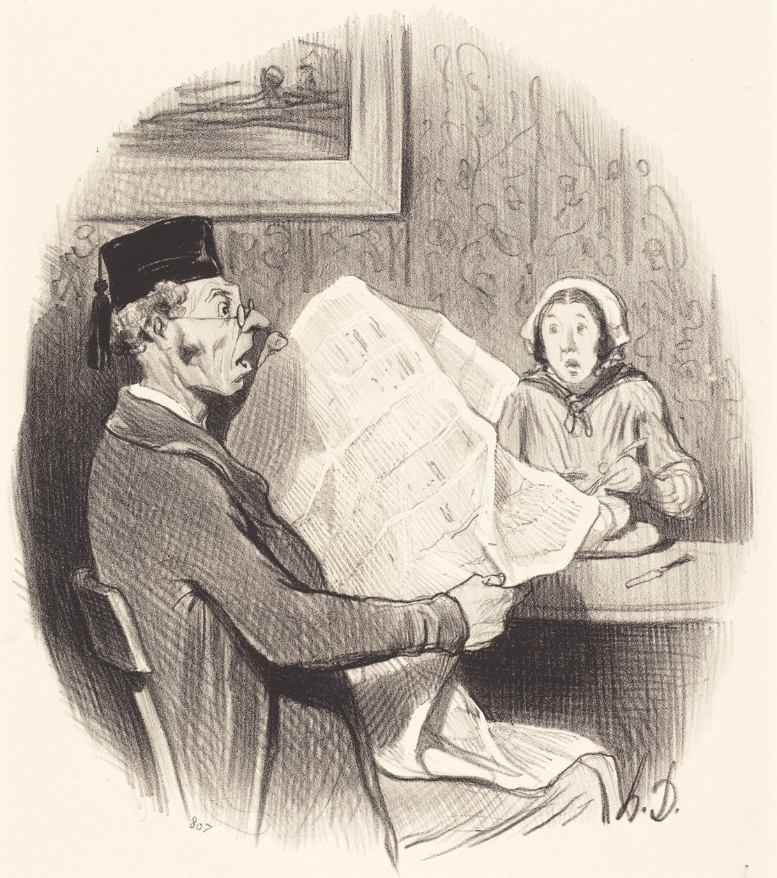 Le Format de plus en plus monstre - Honoré Daumier