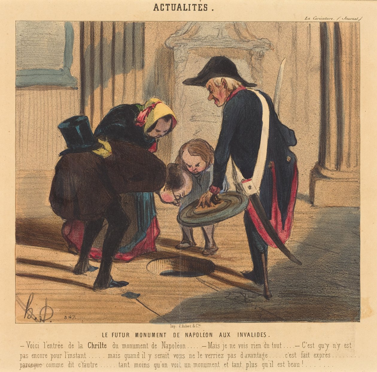 Le Futur Monument de Napoléon aux Invalides - Honoré Daumier