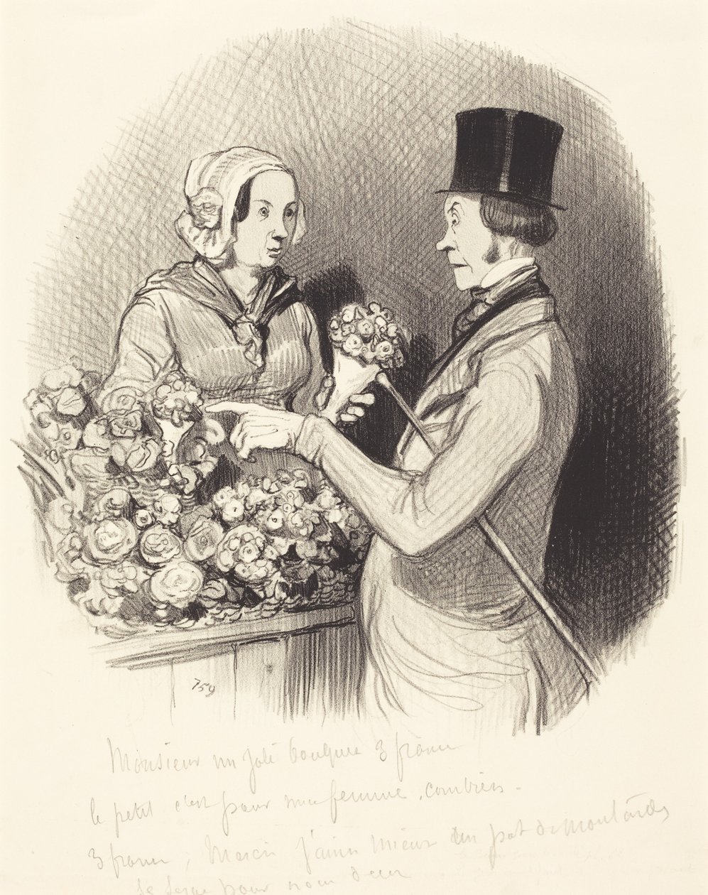 Le Jour ou il faut se montrer galant - Honoré Daumier