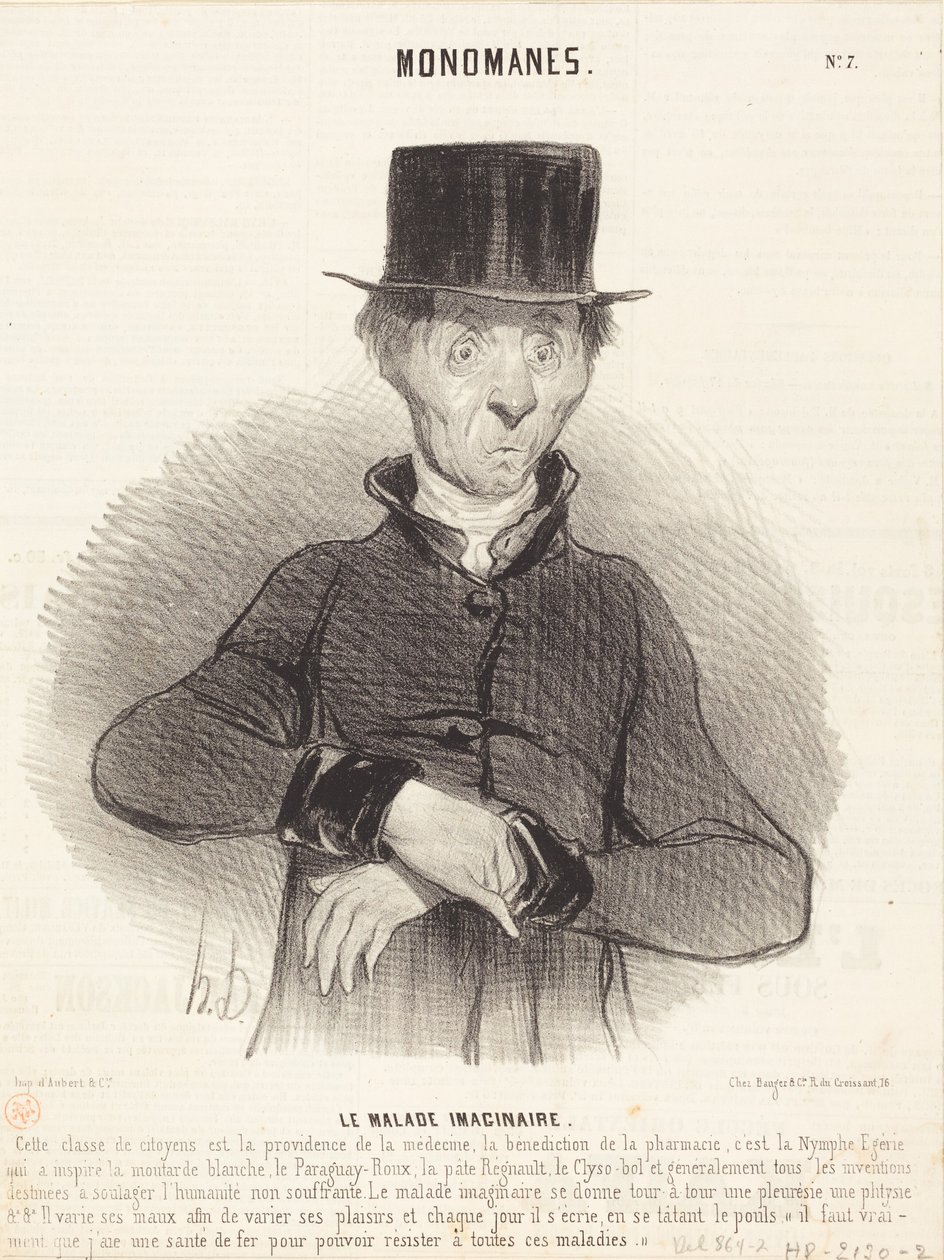 Le Malade imaginaire - Honoré Daumier