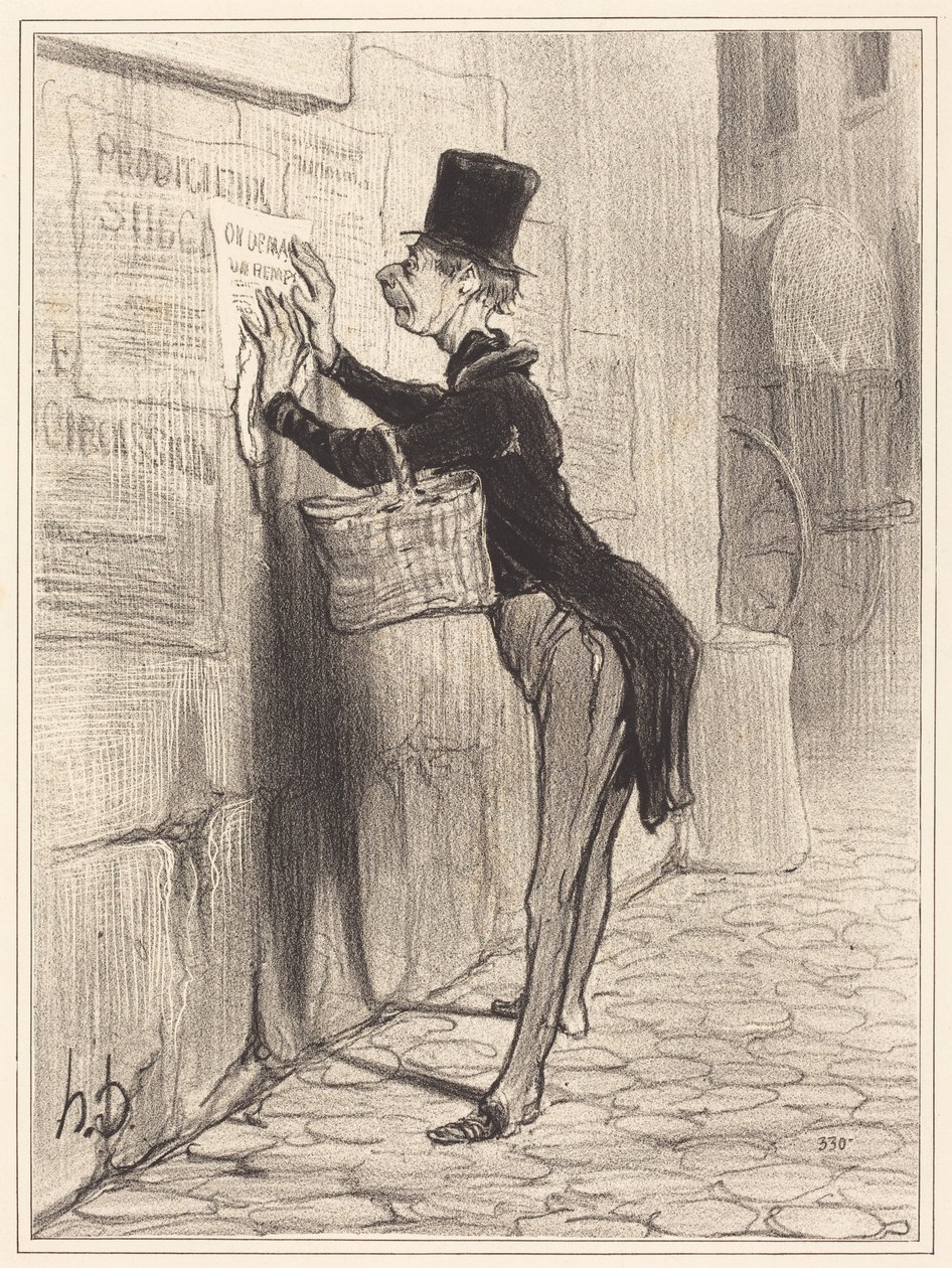 Le Placeur - Honoré Daumier