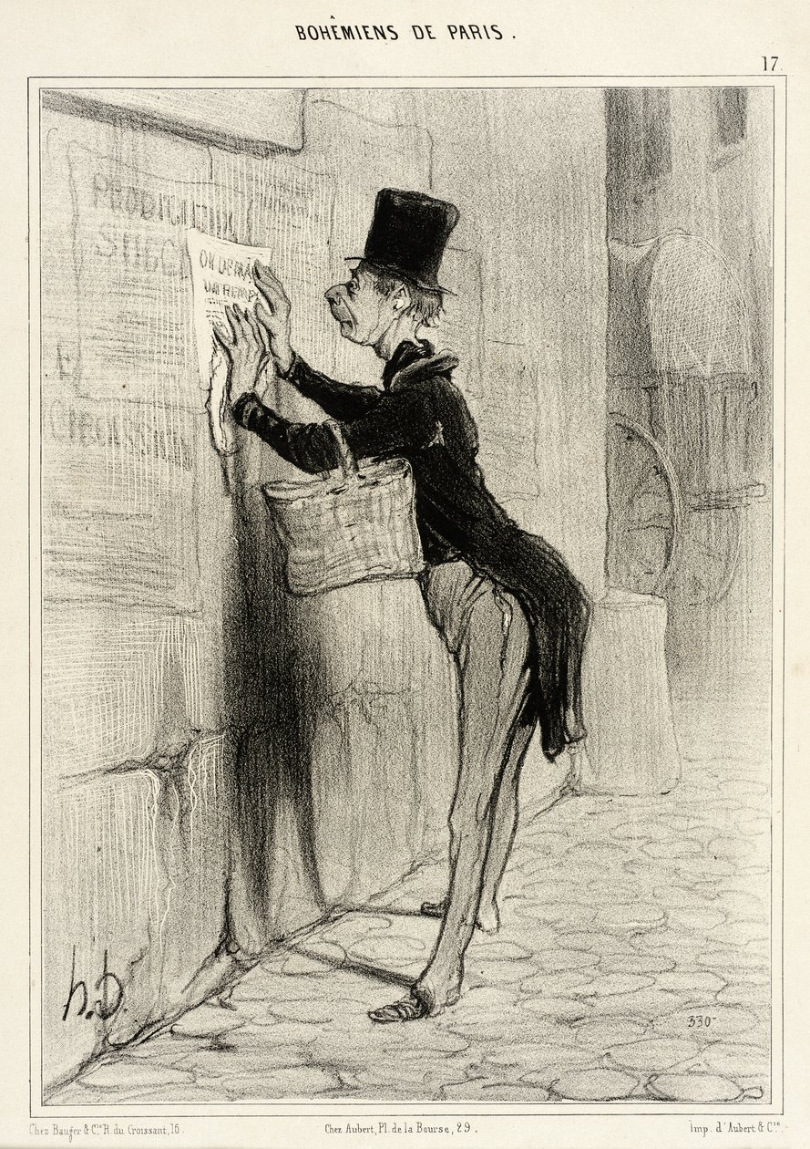 Le Placeur - Honoré Daumier