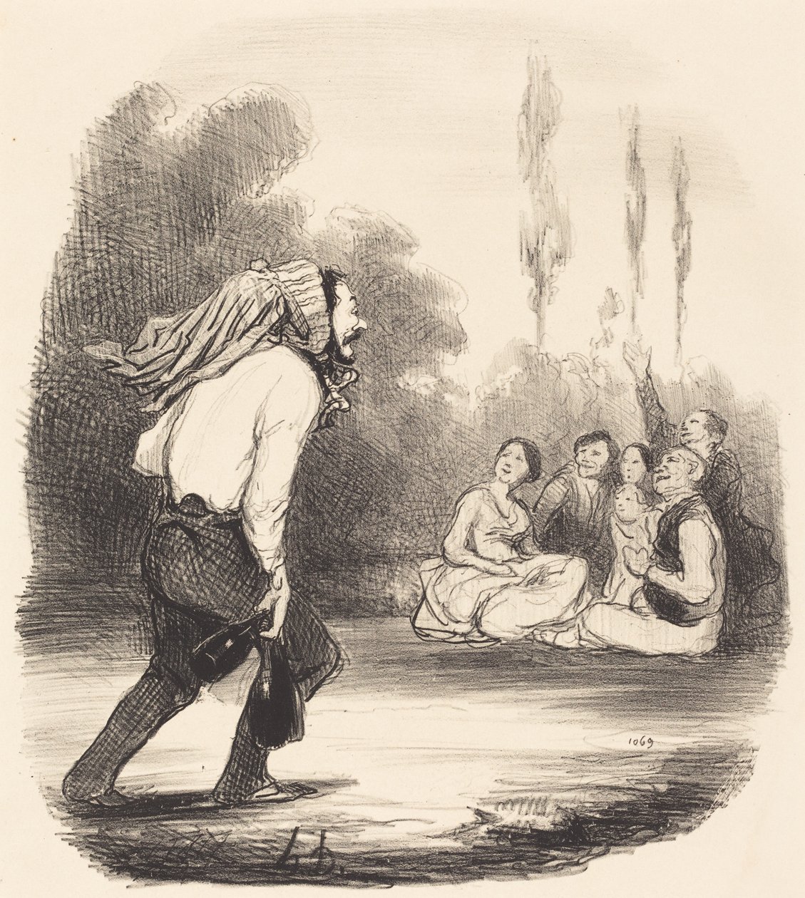 Le plus farceur de la société - Honoré Daumier