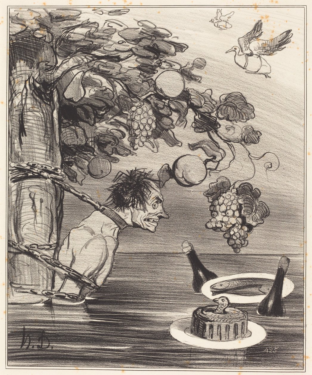 Le Supplice de Tantale - Honoré Daumier