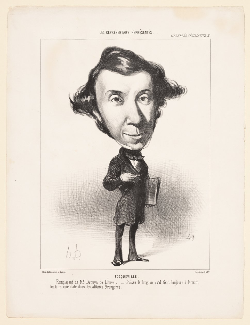 Assemblée législative : Tocqueville - Honoré Daumier
