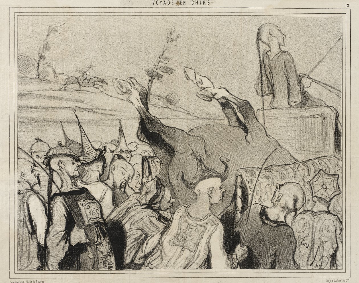 Les Courses de chevaux - Honoré Daumier