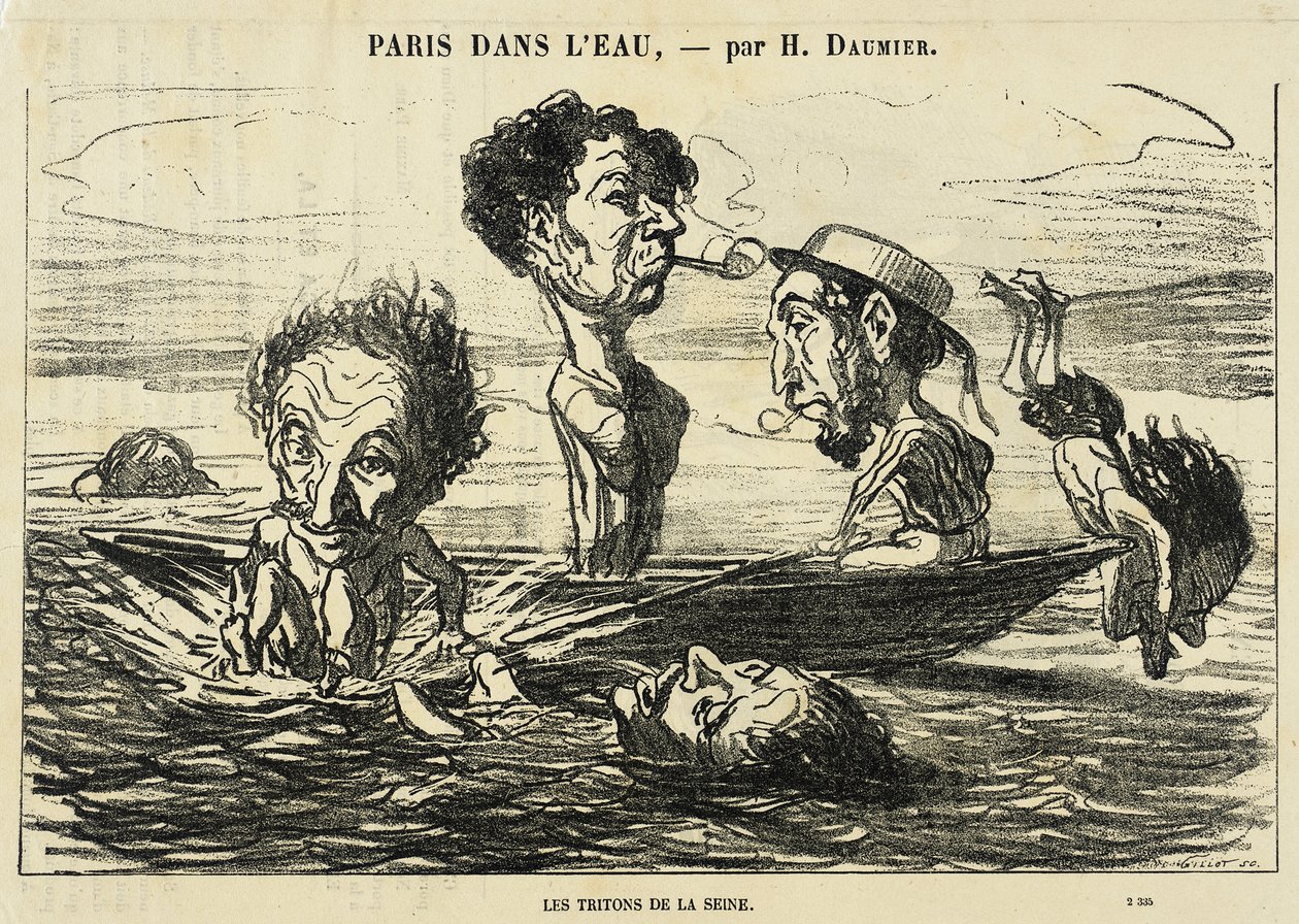 Les Tritons de la Seine - Honoré Daumier