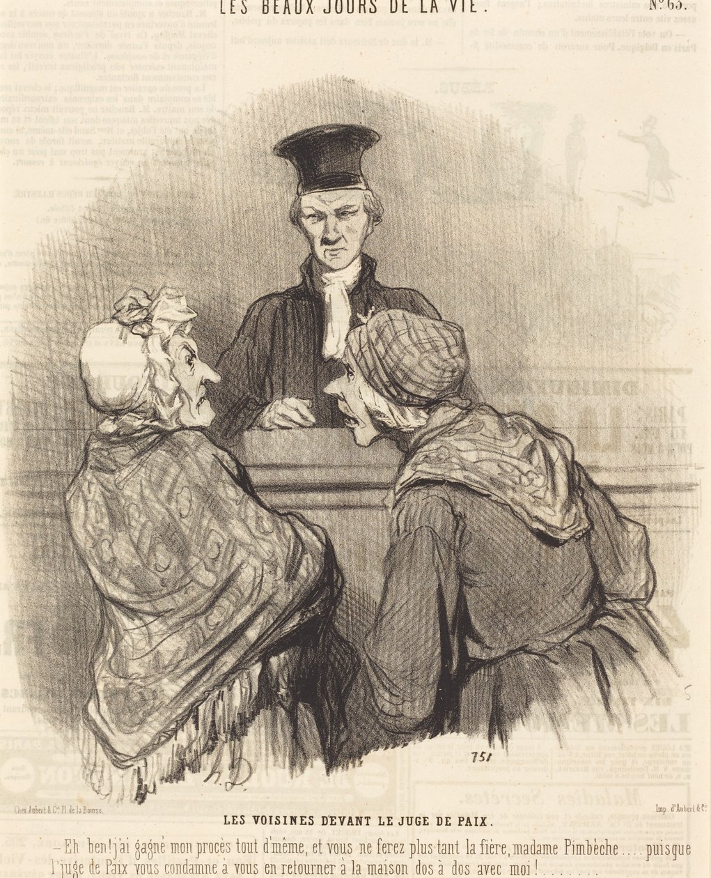 Les Voisines devant le Juge de paix - Honoré Daumier