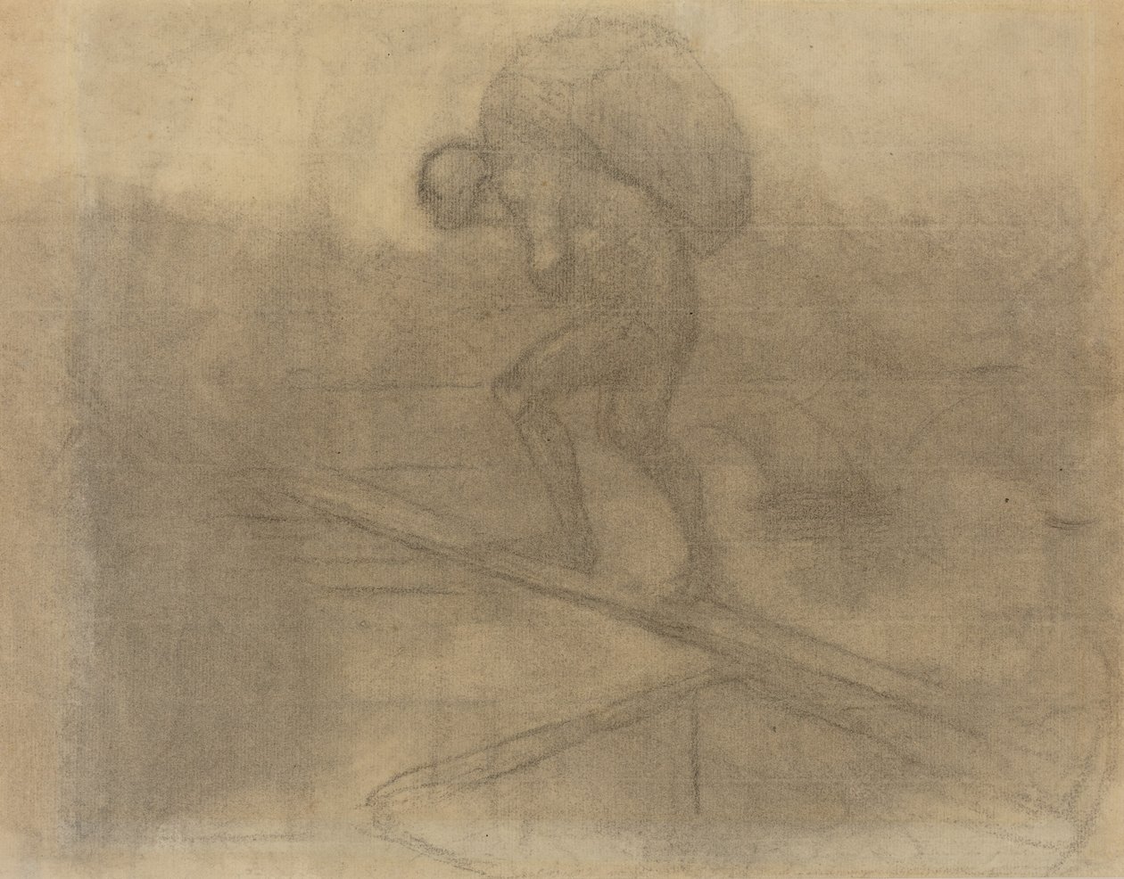 Homme portant un sac - Honoré Daumier