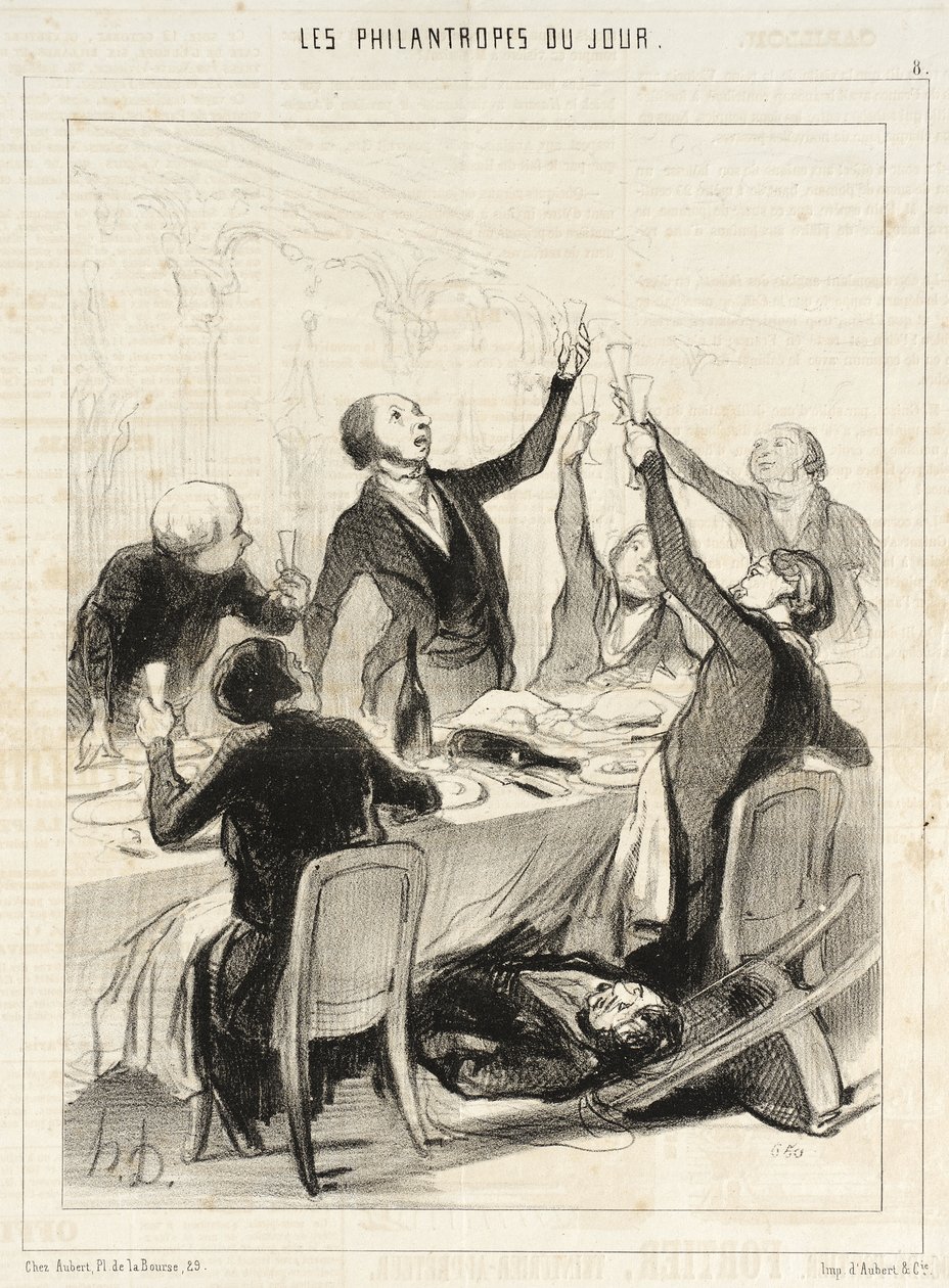 Messieurs...il nous reste un 43me toast à porter à la Société de Temperance... - Honoré Daumier