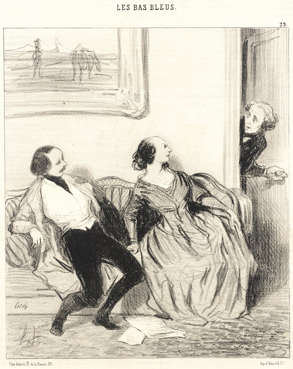Mon bonne amie, puis-je entrer!... - Honoré Daumier