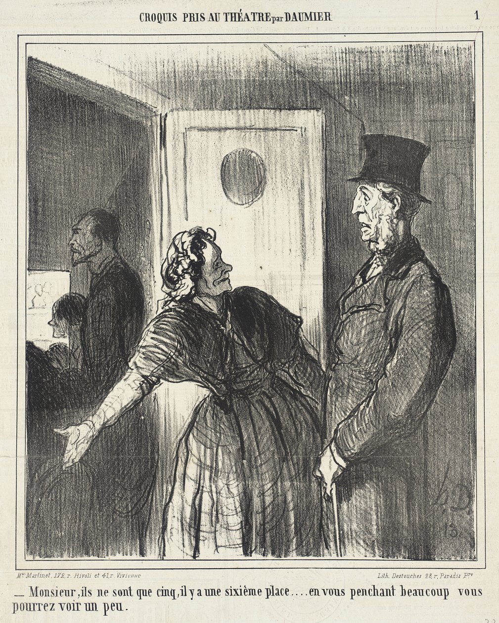 Monsieur, ils ne sont que cinq... - Honoré Daumier