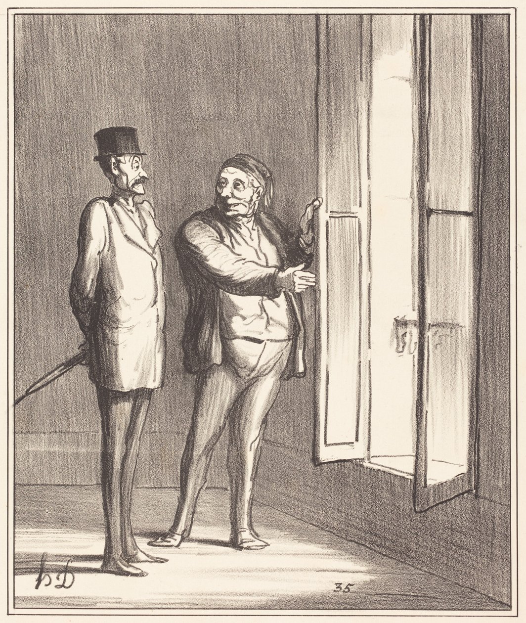 Monsieur sera très bien ici... - Honoré Daumier