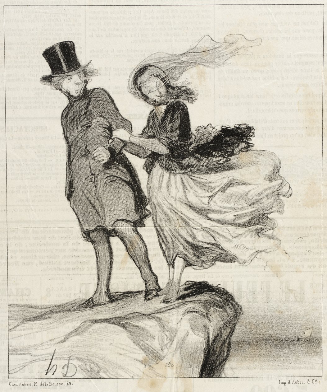 O mon Victor idolâtré... il me vient une idée poétique!... - Honoré Daumier