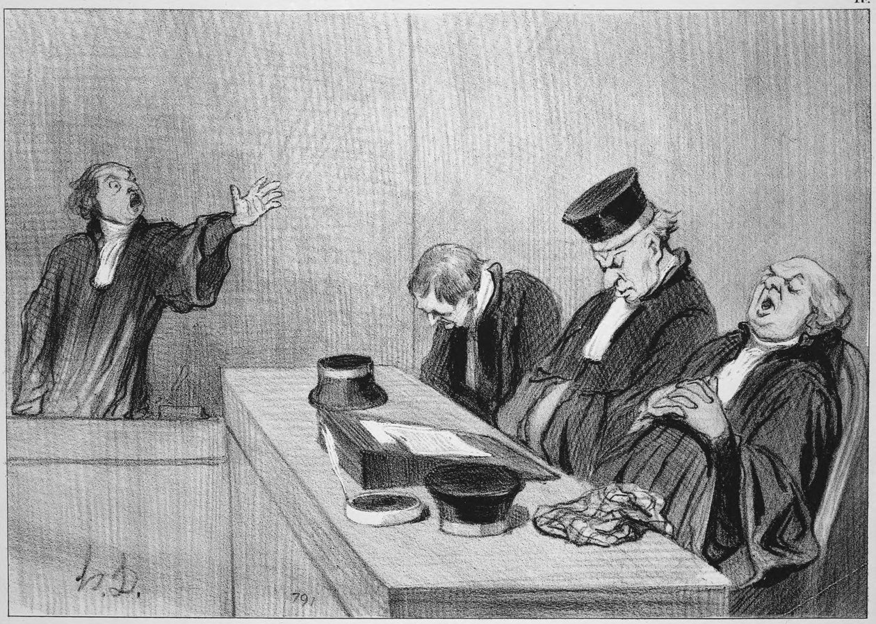 Oui, on veut dépouiller cet orphelin... - Honoré Daumier