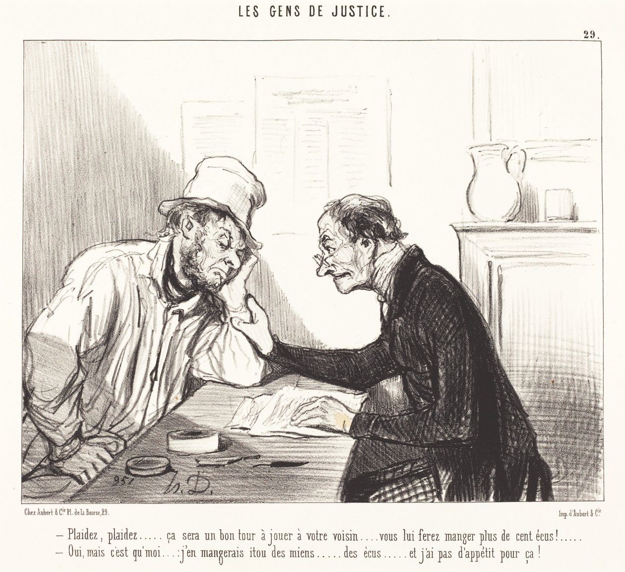 Plaidez... ça sera un bon tour à jouer... - Honoré Daumier
