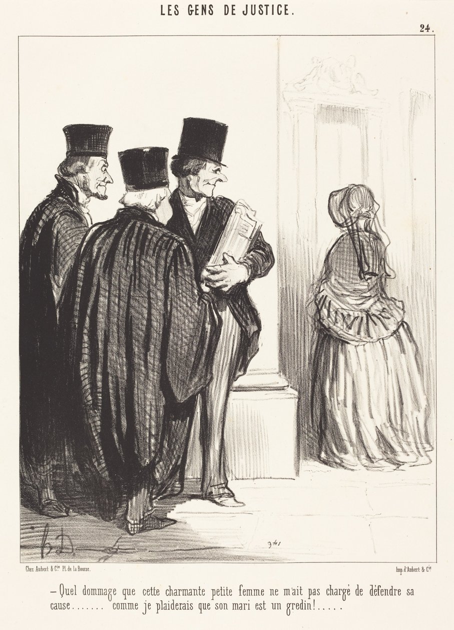 Quel dommage que cette charmante... femme... - Honoré Daumier