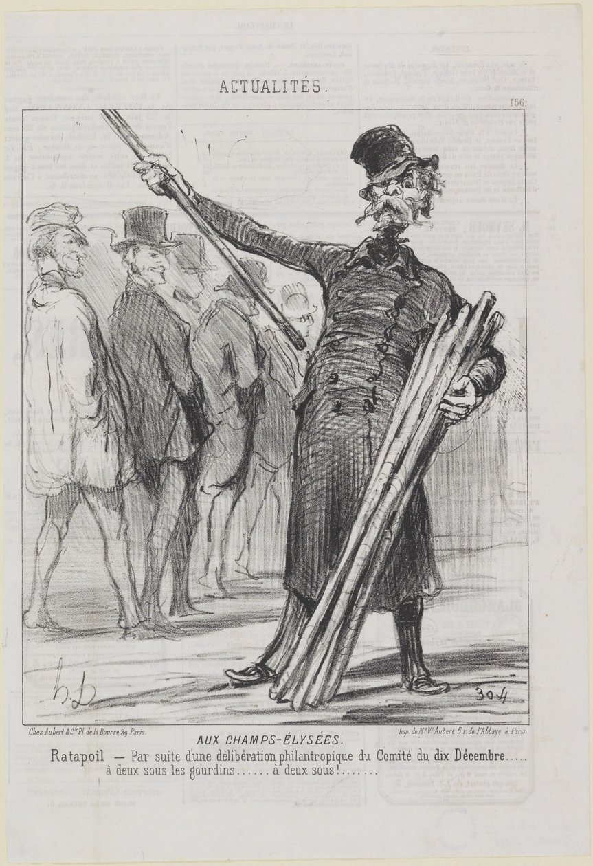 Ratapoil. Sur les Champs-Élysées - Honoré Daumier