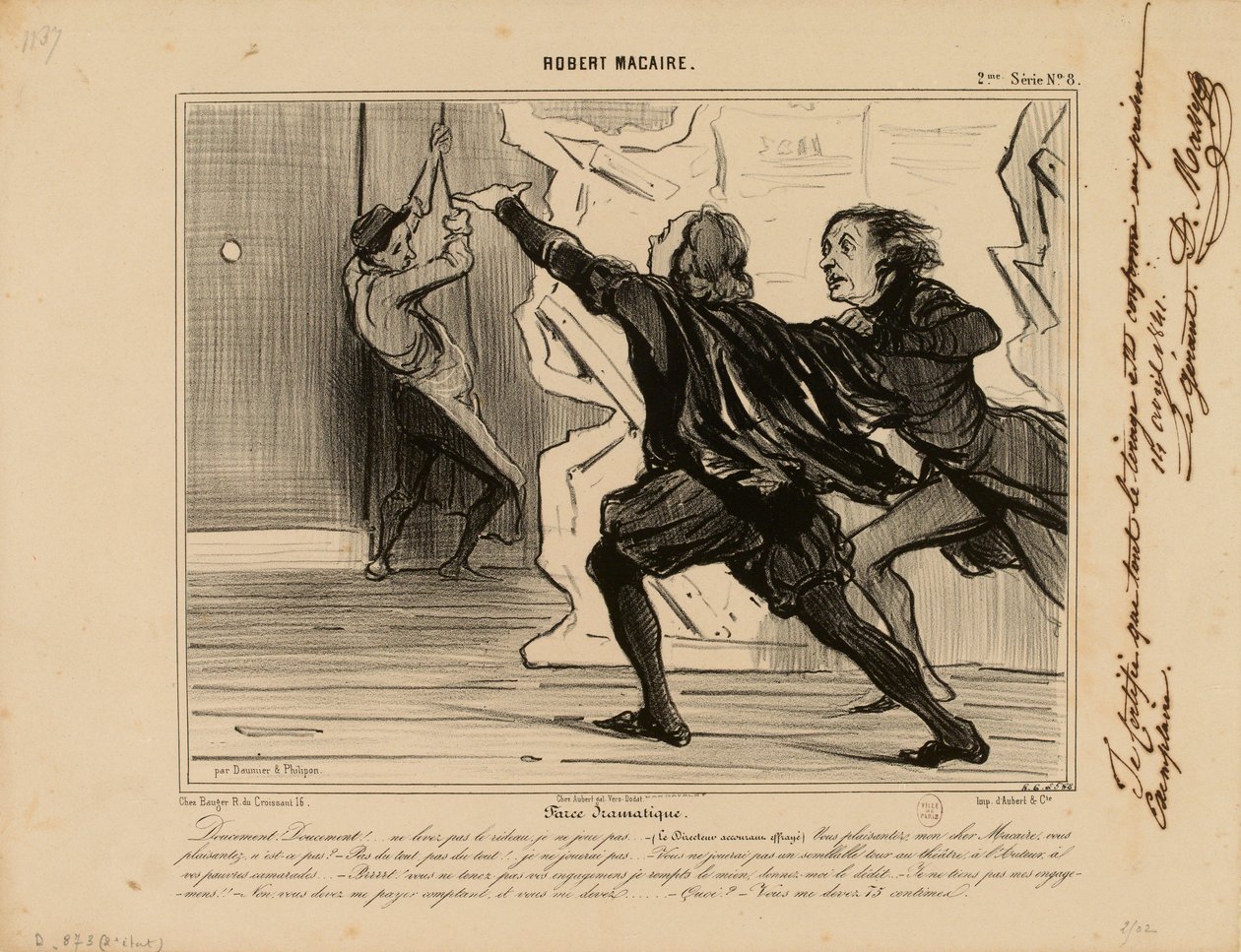 Robert Macaire n° 8 : Farce dramatique... - Honoré Daumier