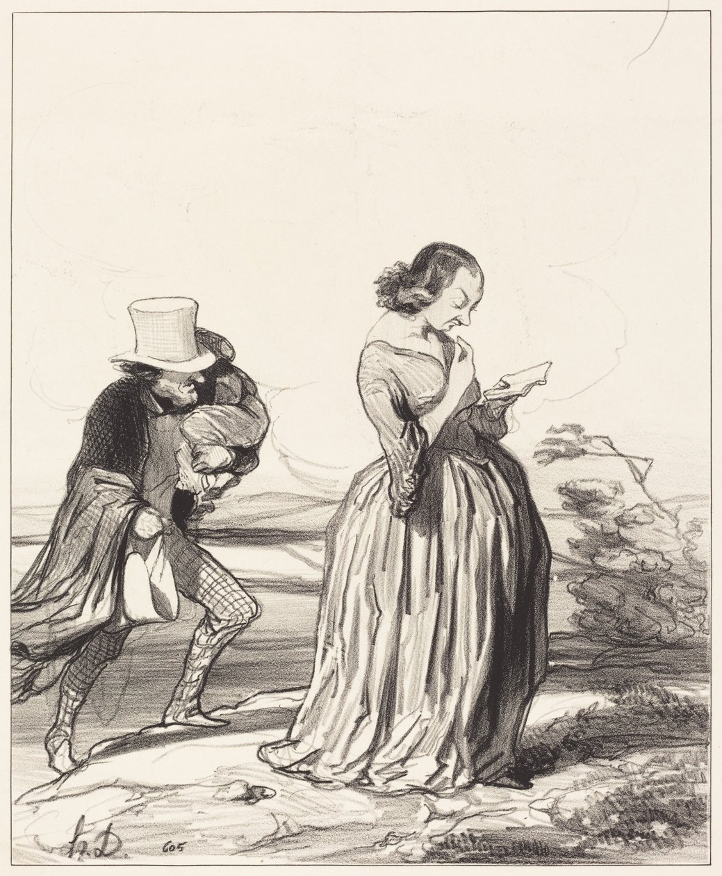 Saperlotte!... que je voudrais... que ma femme ait fini... - Honoré Daumier