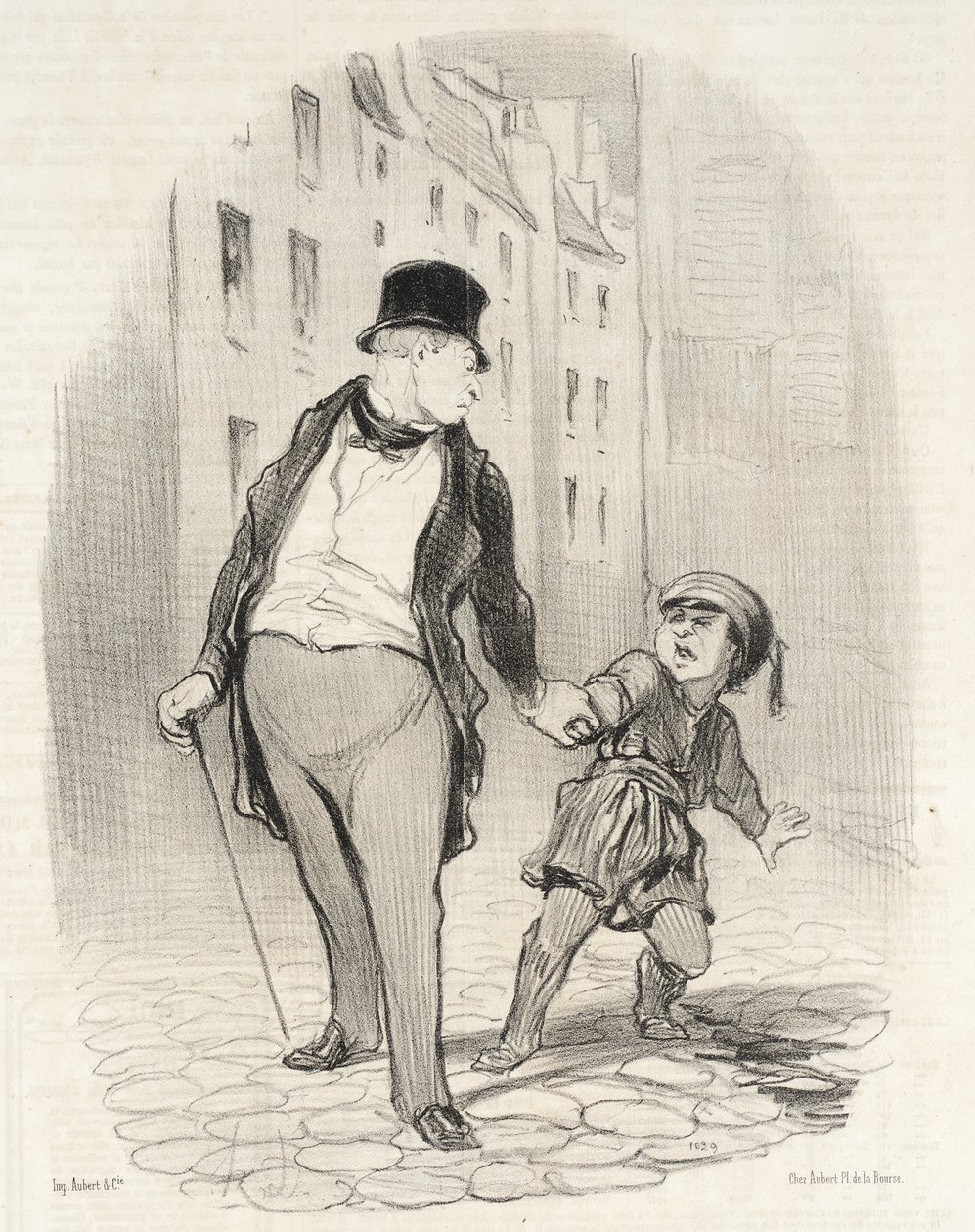 Si tu ne viens pas plus vite que ça au collège - Honoré Daumier