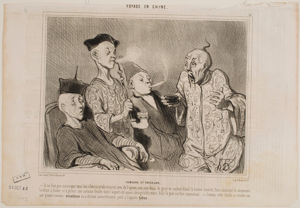 Fumeurs et éteignoirs - Honoré Daumier
